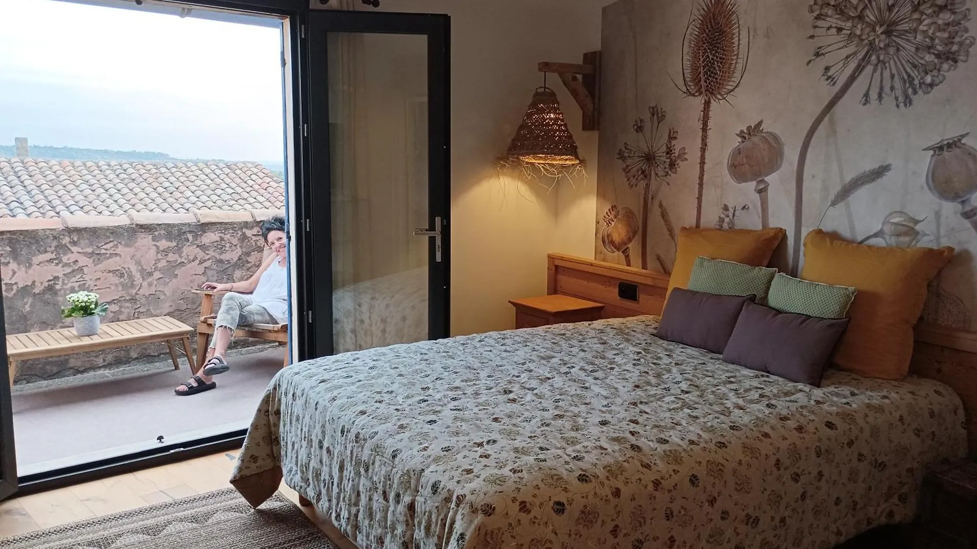 Chambre D'Hote Les Oulies Bédoin Oda ve Kahvaltı